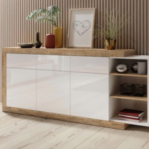 wooden filing cabinet