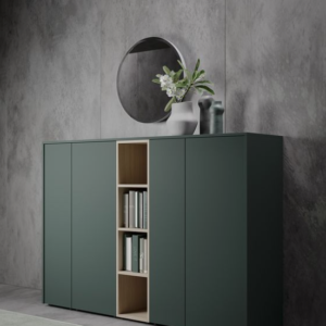 wooden filing cabinet