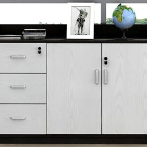 wooden filing cabinet